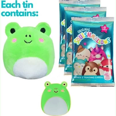 Squishmallows Wendy The Frog Trading Card Tin 3 Squishmallows Wendy The Frog Trading Card Tin