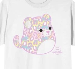 Squishmallows Michaela Crew Neck Short Sleeve Lavender Adult T-shirt