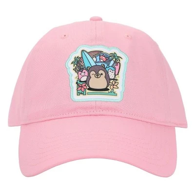 Squishmallows Beach Scene Cradle Pink Baseball Cap 3 Squishmallows Beach Scene Cradle Pink Baseball Cap