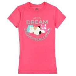 Squishmallows We All Dream of Squishmallows Youth Girl Pink T-shirt -Squishmallows Sales GUEST 2ec34473 0e66 4d23 838e f232b618dfd3