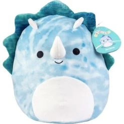 Squishmallows Squishmallow New 10" Jerome The Blue Triceratops - Official Kellytoy 2022 Plush - Soft and Squishy Dinosaur Stuffed Animal Toy - Great Gift for Kids