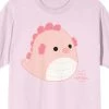 Squishmallows Sheldon Crew Neck Short Sleeve Cradle Pink Adult T-shirt -Squishmallows Sales GUEST 3a619c06 6427 4c9f a451 182ed29f3963