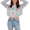 Squishmallows Squish Squad Juniors Heather Gray Crop Sweatshirt -Squishmallows Sales GUEST 4107af9b 645f 4eeb 9d4e aa5c3d809229