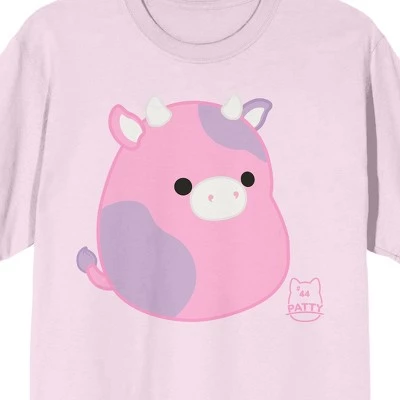 Squishmallows Patty Crew Neck Short Sleeve Cradle Pink Adult T-shirt 3 Squishmallows Patty Crew Neck Short Sleeve Cradle Pink Adult T-shirt