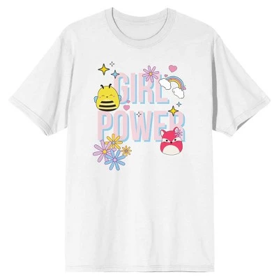 Squishmallows Girl Power Crew Neck Short Sleeve White Unisex T-shirt 6 Squishmallows Girl Power Crew Neck Short Sleeve White Unisex T-shirt - Image 4