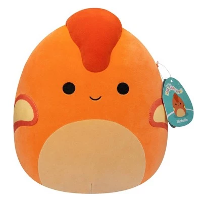 Squishmallows 11" Nichelle the Orange Dinosaur with Fuzzy Head Plush Toy 8 Squishmallows 11" Nichelle the Orange Dinosaur with Fuzzy Head Plush Toy - Image 6