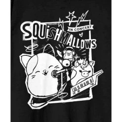 Squishmallows Rock Out Crew Neck Short Sleeve Men's Black T-shirt