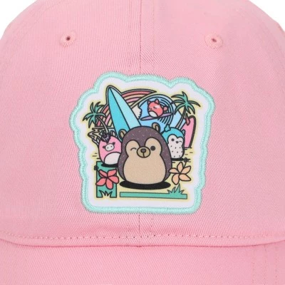 Squishmallows Beach Scene Cradle Pink Baseball Cap 4 Squishmallows Beach Scene Cradle Pink Baseball Cap - Image 2