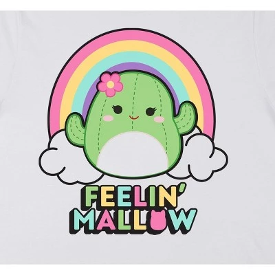 Squishmallows Maritza Feelin' Mallow Crew Neck Short Sleeve White & Green Ombre Women's T-shirt 3 Squishmallows Maritza Feelin' Mallow Crew Neck Short Sleeve White & Green Ombre Women's T-shirt