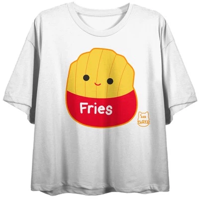 Squishmallows Floyd Crew Neck Short Sleeve Women's Black Crop Top 7 Squishmallows Floyd Crew Neck Short Sleeve Women's Black Crop Top - Image 5