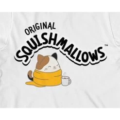 Squishmallows Cozy Cam With Cocoa Crew Neck Short Sleeve White Youth Boy's T-shirt