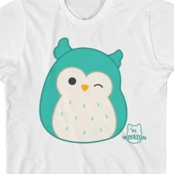 Squishmallows Winston Crew Neck Short Sleeve White Youth T-shirt