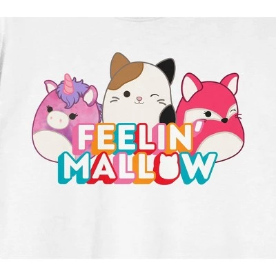 Squishmallows Feelin' Mallow Crew Neck Short Sleeve Cream Men's T-shirt 3 Squishmallows Feelin' Mallow Crew Neck Short Sleeve Cream Men's T-shirt