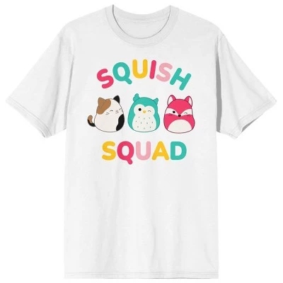 Squishmallows Squish Squad Crew Neck Short Sleeve Men's White T-shirt 8 Squishmallows Squish Squad Crew Neck Short Sleeve Men's White T-shirt - Image 6