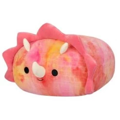 Squishmallows Stackable 12" Trinity the Tie-Dye Triceratops Plush Toy
