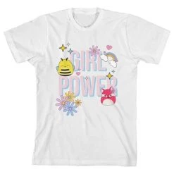 Squishmallows Girl Power Crew Neck Short Sleeve White Youth Girl's T-shirt -Squishmallows Sales GUEST f86e2ab3 ffc6 44f9 a77e 9581e8917417