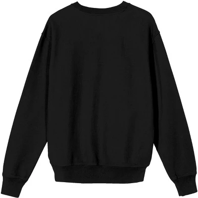 Squishmallows In Concert Crew Neck Long Sleeve Black Adult Sweatshirt 4 Squishmallows In Concert Crew Neck Long Sleeve Black Adult Sweatshirt - Image 2